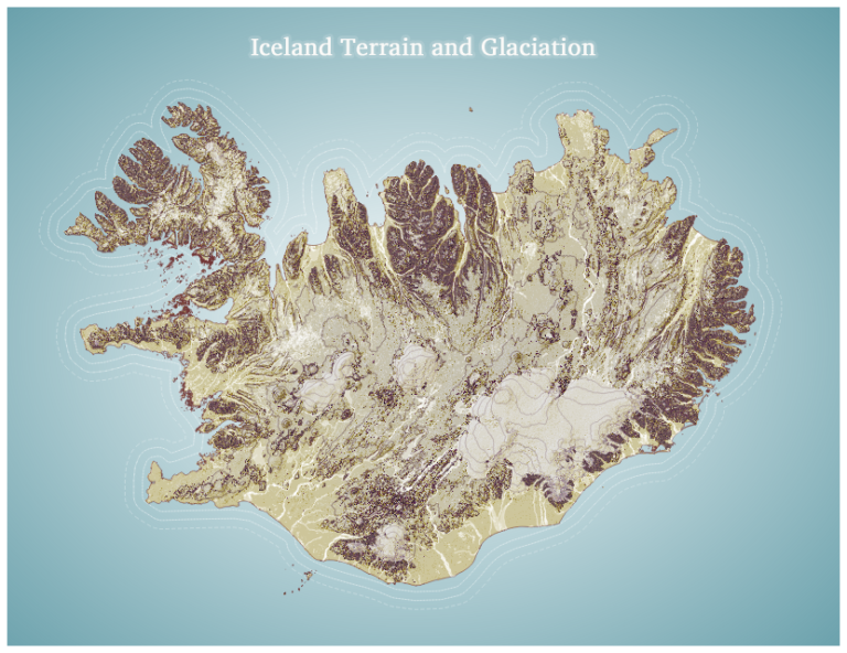 Iceland Terrain and Glaciation